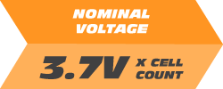 Nominal Voltage: 3.7V