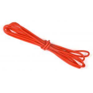 Soft Red Silicone Wire - 0.6mm/22AWG (1m)