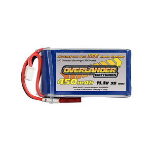  450mAh 3S 11.1v 35C LiPo Battery - Overlander Supersport Pro