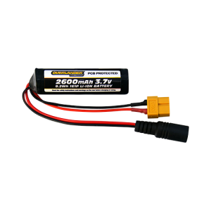 2600mAh 1S 3.7v Li-Ion Rechargeable Battery with PCB