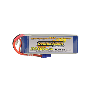 2200mAh 3S 11.1v 35C LiPo Battery with EC3 Connector - Overlander Supersport Pro