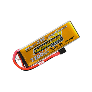 2200mAh 7.4V 2S 25C Sport LiPo Battery