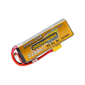 2200mAh 11.1V 3S 25C Sport LiPo Battery (XT60 Connector)