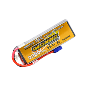 2200mAh 11.1V 3S 25C Sport LiPo Battery (EC3 Connector)