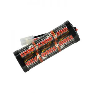Rechargeable 3300mAh 7.2V RC battery for remote control drift cars, buggies and trucks. Available with Tamiya or Traxxas connectors. 