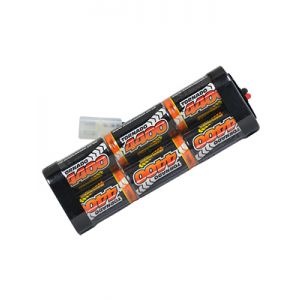 Rechargeable 4400mAh 7.2V RC battery for remote control drift cars, buggies and trucks. Available with Tamiya or Traxxas connectors. 