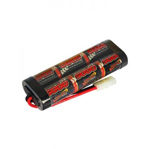 Rechargeable 5000mAh 7.2V RC battery for remote control drift cars, buggies and trucks. Available with Tamiya or Traxxas connectors. 