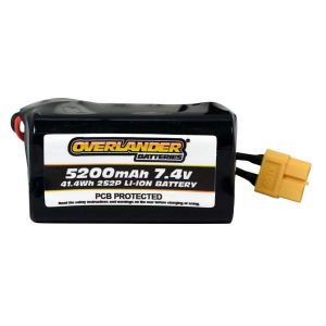 5200mAh 2S2P 7.4V Li-Ion Rechargeable Battery with PCB Square