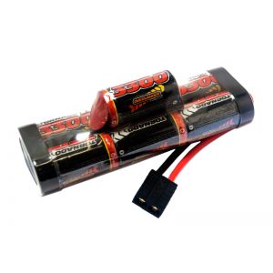Nimh Battery Pack SubC 3300mah 8.4v (7-Cell Hump) Premium Sport with Traxxas