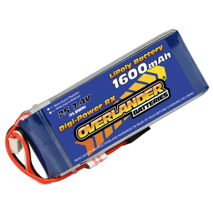 1600mAh 7.4V 2S Digi-Power LiPo Battery (Receiver)