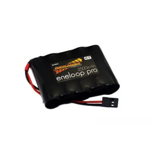 Eneloop Pro 2500mAh AA 6v Flat Receiver Battery Pack