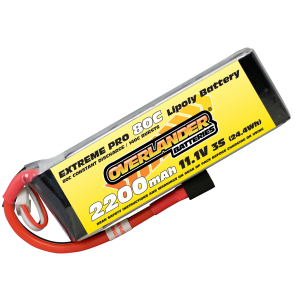 2200mAh 3S 11.1v 80C LiPo Battery - Overlander Extreme Pro