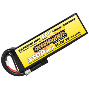 3300mAh 3S 11.1v 80C LiPo Battery - Overlander Extreme Pro