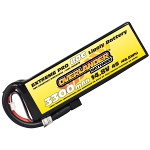 3300mAh 4S 14.8v 80C LiPo Battery - Overlander Extreme Pro