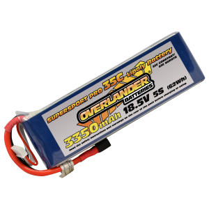 3350mAh 5S 18.5v 35C LiPo Battery - Overlander Supersport Pro