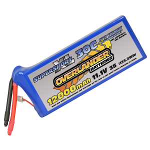 12000mAh 3S 11.1v 30C LiPo Battery - Overlander SupersportXL 
