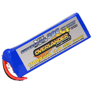 17000mAh 3S2P 11.1v 20C LiPo Battery - Overlander Supersport XL