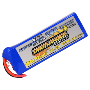 17000mAh 6S2P 22.2v 20C LiPo Battery - Overlander Supersport XL