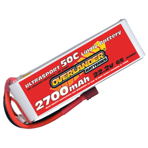 2700mAh 6S 22.2v 50C LiPo Battery - Overlander Ultrasport