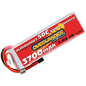 3700mAh 2S 7.4v 50C LiPo Battery - Overlander Ultrasport