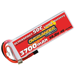 3700mAh 4S 14.8v 50C LiPo Battery - Overlander Ultrasport