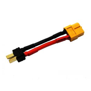 XT60 female to deans male 50mm red/black wire 14AWG (pack of 1)
