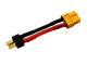 XT60 female to deans male 50mm red/black wire 14AWG (pack of 1)