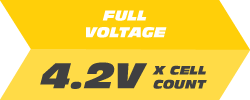 Full Voltage: 4.2V RC batteries - LiPo batteries for RC cars
