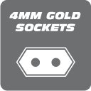 4mm Gold Sockets